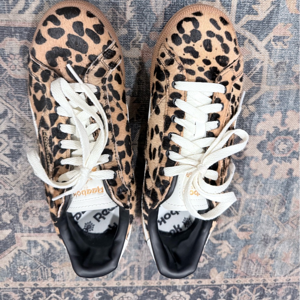 Reebok Women's Club C Leopard Print Sneakers - Picture 4 of 6